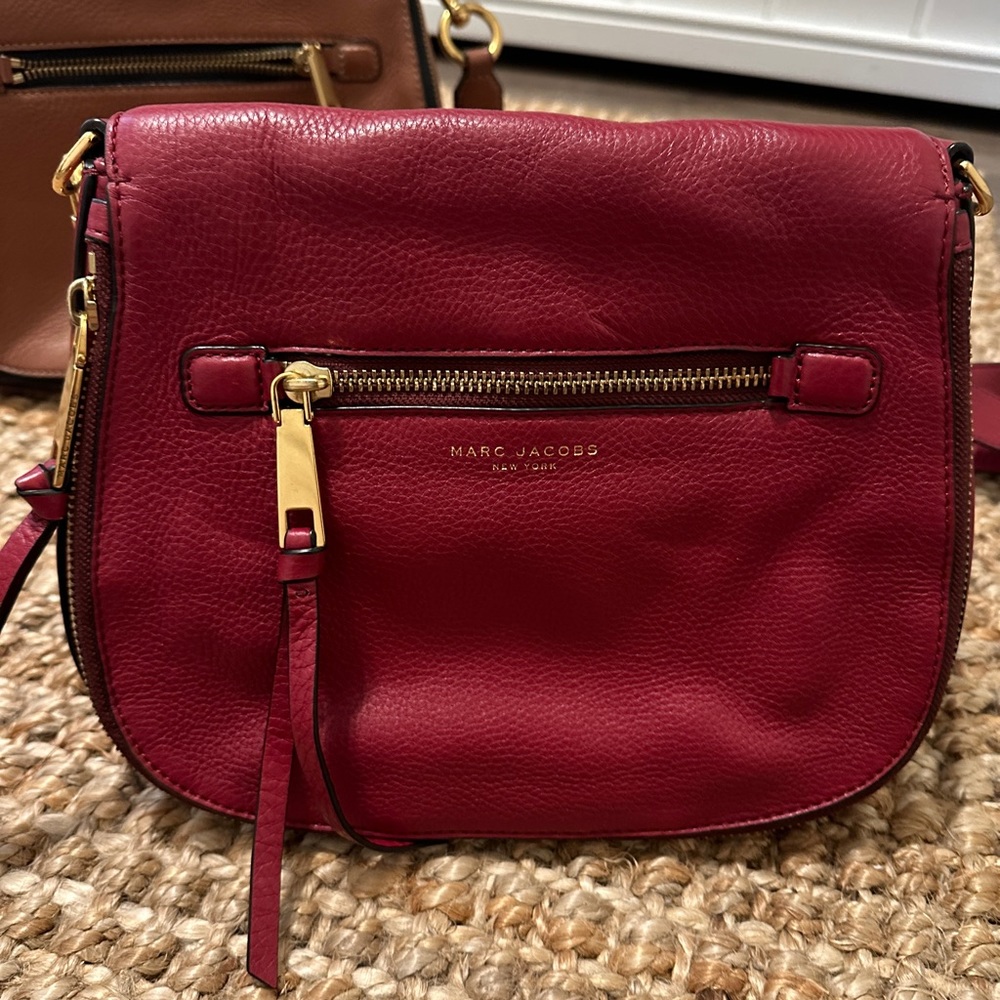 Marc Jacobs cranberry crossbody purse